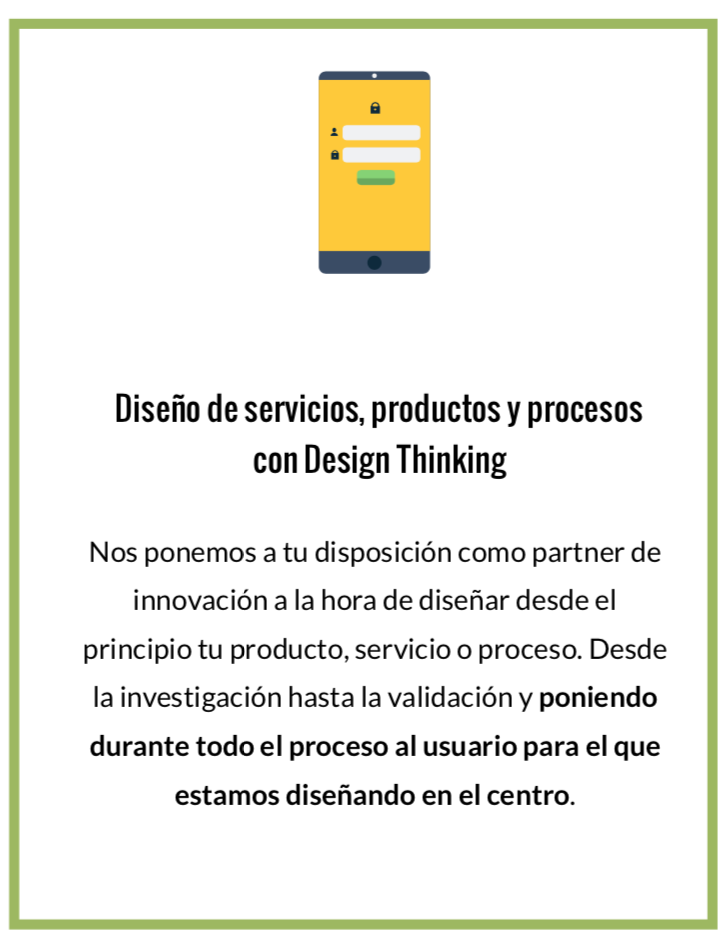 Diseño de productos, procesos y servicios con metodología Design Thinking